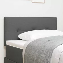   vidaXL LED Fejtámla LED -es lámpákkal Sötétszürke 90 cm szövet
