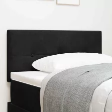  vidaXL Fejtámla LED -es lámpákkal fejtámlával Fekete 90 cm Bársony