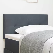   vidaXL Fejtámla LED -es lámpákkal fejtámlával Szürke 100 cm Bársony