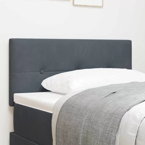 vidaXL Fejtámla LED -es lámpákkal fejtámlával Szürke 100 cm Bársony