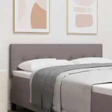   vidaXL LED ágytámla LED -es lámpákkal Tópszínű 144 cm Poliészter