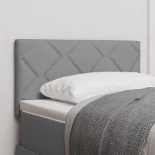   vidaXL Fejtámla LED -es lámpákkal Állítható Világosszürke 80 cm szövet
