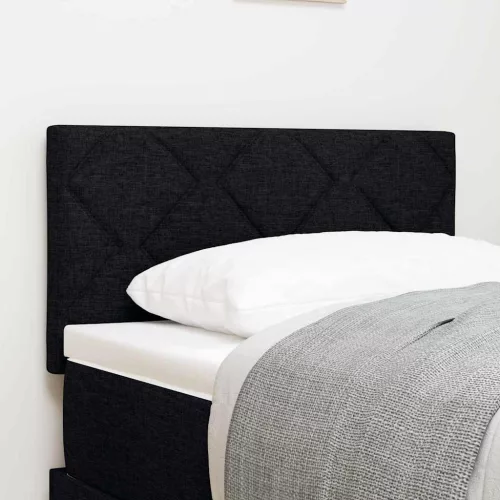 vidaXL Fejtámla LED -es lámpákkal fejtámlával Fekete 80 cm szövet