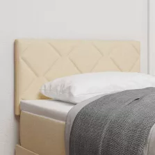   vidaXL Fejtámla LED -es lámpákkal fejtámlával Krém 80 cm szövet