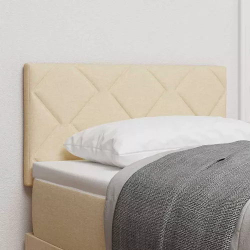 vidaXL Fejtámla LED -es lámpákkal fejtámlával Krém 80 cm szövet