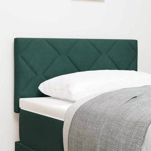 vidaXL LED Fejtámla LED -es lámpákkal Sötétzöld 80 cm Bársony