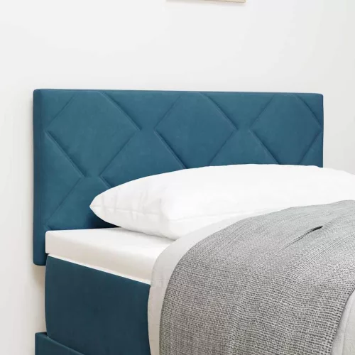 vidaXL LED Fejtámla LED -es lámpákkal Sötétkék 80 cm Bársony