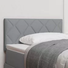   vidaXL Fejtámla LED -es lámpákkal Állítható Világosszürke 90 cm szövet