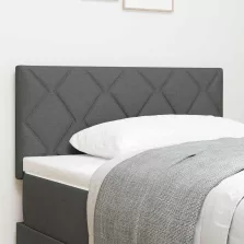   vidaXL Fejtámla LED -es lámpákkal fejtámlával Szürke 100 cm szövet