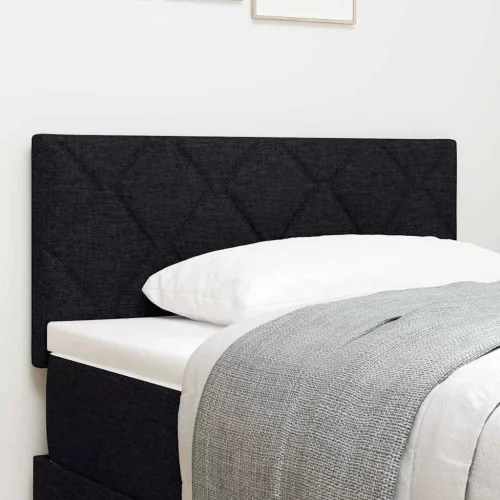 vidaXL Fejtámla LED -es lámpákkal fejtámlával Fekete 100 cm szövet