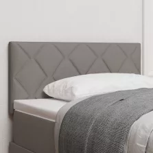   vidaXL Fejtámla LED -es lámpákkal fejtámlával Tópszínű 100 cm szövet