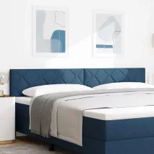 vidaXL Fejtámla Kék 200 cm szövet