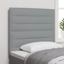   vidaXL LED ágytámla LED -es lámpákkal Világosszürke 80 cm Poliészter