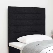   vidaXL LED ágytámla LED -es lámpákkal Fekete 90 cm Poliészter