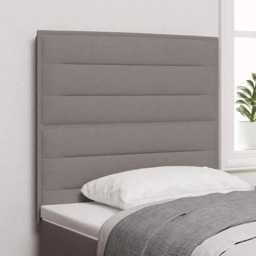vidaXL LED ágytámla LED -es lámpákkal Tópszínű 100 cm Poliészter