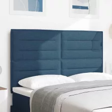   vidaXL LED ágytámla LED -es lámpákkal Kék 144 cm Poliészter