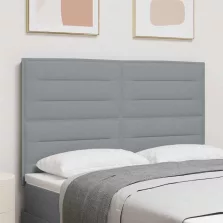   vidaXL LED ágytámla LED -es lámpákkal Világosszürke 160 cm Poliészter