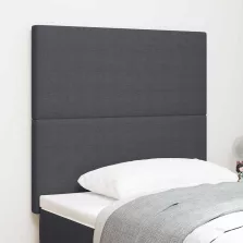  vidaXL LED ágytámla LED -es lámpákkal Sötétszürke 80 cm Poliészter