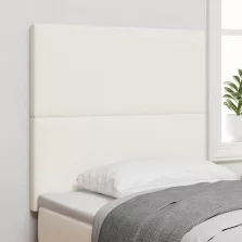   vidaXL LED ágytámla LED -es lámpákkal Krém 80 cm Poliészter
