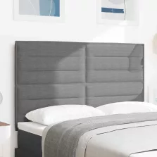   vidaXL LED ágytámla LED -es lámpákkal Világosszürke 144 cm Poliészter