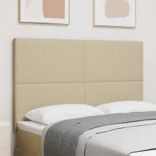   vidaXL LED ágytámla LED -es lámpákkal Szürke zöld 160 cm Poliészter