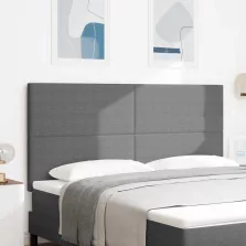  vidaXL LED ágytámla LED -es lámpákkal Világosszürke 180 cm Poliészter