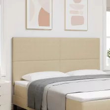   vidaXL LED ágytámla LED -es lámpákkal Szürke zöld 180 cm Poliészter