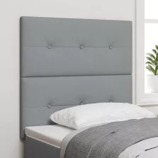   vidaXL LED ágytámla LED -es lámpákkal Világosszürke 80 cm Poliészter