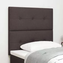   vidaXL LED ágytámla LED -es lámpákkal Sötét Barna 80 cm Poliészter