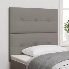   vidaXL LED ágytámla LED -es lámpákkal Tópszínű 100 cm Poliészter