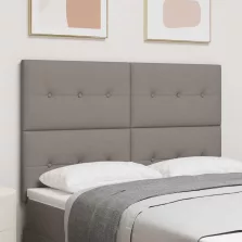   vidaXL LED ágytámla LED -es lámpákkal Tópszínű 160 cm Poliészter