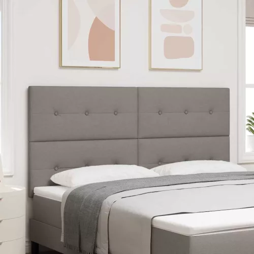vidaXL LED ágytámla LED -es lámpákkal Tópszínű 180 cm Poliészter