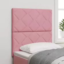   vidaXL LED Fejtámla LED -es lámpákkal Rózsaszín 80 cm Bársony