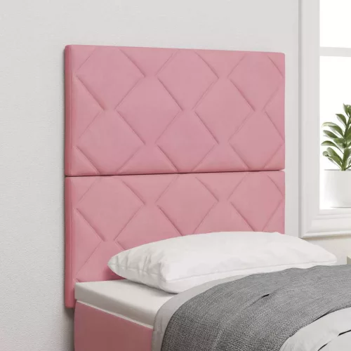 vidaXL LED Fejtámla LED -es lámpákkal Rózsaszín 80 cm Bársony