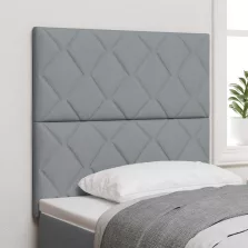 vidaXL Fejtámla Világosszürke 100 cm szövet