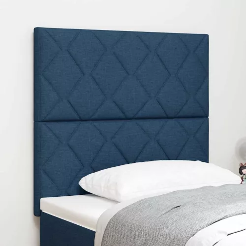 vidaXL Fejtámla LED -es lámpákkal fejtámlával Kék 100 cm szövet