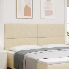 vidaXL Fejtámla Krém 200 cm szövet