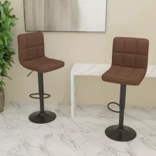 vidaXL 2 db barna szövet bárszék