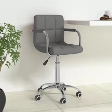 vidaXL világosszürke szövet forgó irodaszék