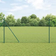 vidaXL Kerítésoszlop Zöld