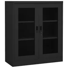   vidaXL antracitszürke acél irodai szekrény 90 x 40 x 105 cm