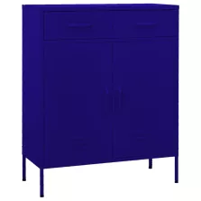  vidaXL tengerészkék acél tárolószekrény 80 x 35 x 101,5 cm