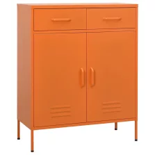   vidaXL narancssárga acél tárolószekrény 80 x 35 x 101,5 cm