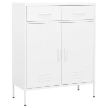 vidaXL fehér acél tárolószekrény 80 x 35 x 101,5 cm