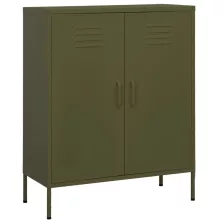   vidaXL olívazöld acél tárolószekrény 80 x 35 x 101,5 cm