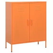   vidaXL narancssárga acél tárolószekrény 80 x 35 x 101,5 cm