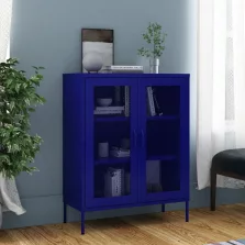   vidaXL tengerészkék acél tárolószekrény 80 x 35 x 101,5 cm