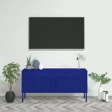 vidaXL tengerészkék acél TV-szekrény 105 x 35 x 50 cm