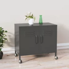   vidaXL antracitszürke acél tárolószekrény 60 x 35 x 56 cm