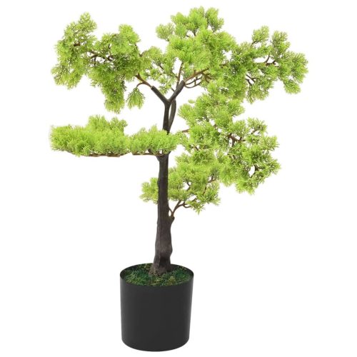 vidaXL zöld cserepes mű ciprusbonsai 60 cm